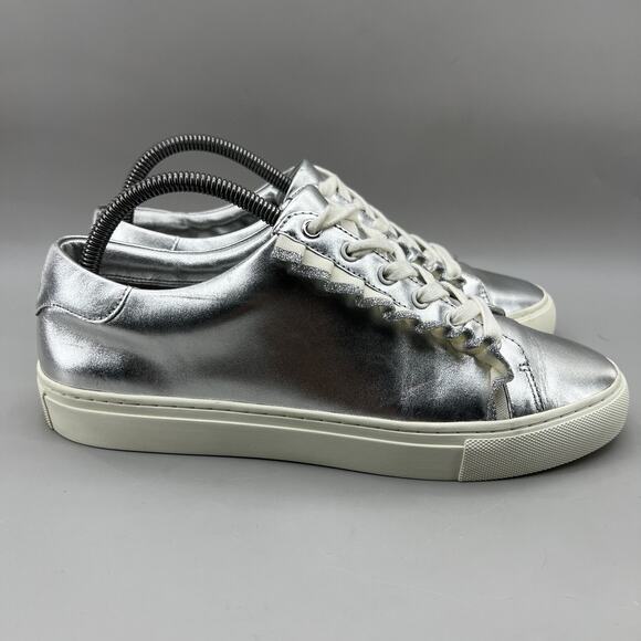 Tory Burch Gray and Silver Athletic Shoes with Sleek Design - Picture 1 of 12